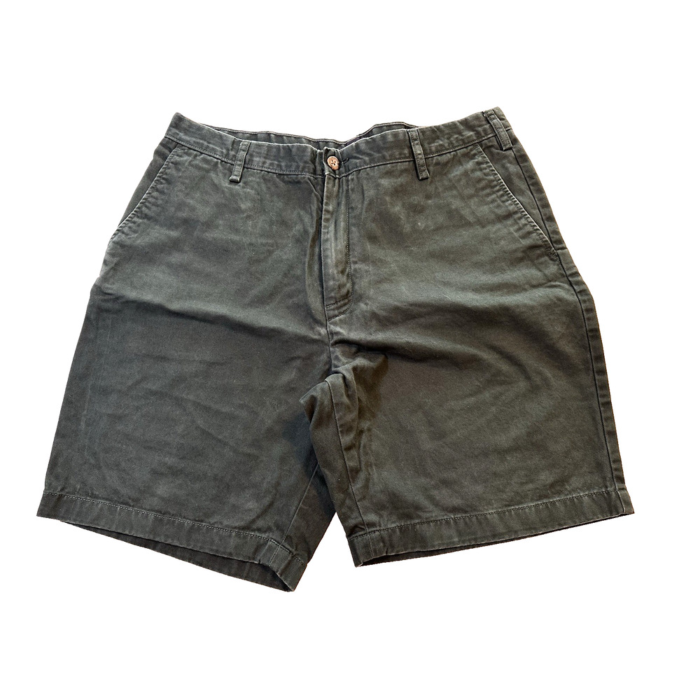 Nautica Chino Shorts, Hunter Green Sz 36w Cotton Golf Casual Preppy